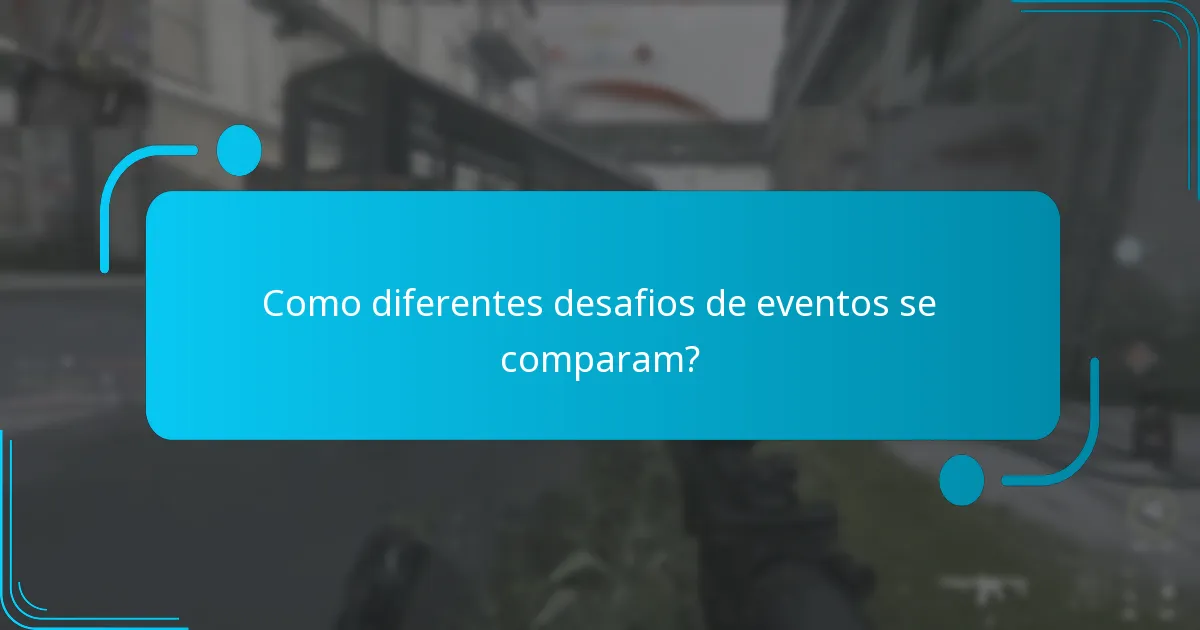 Como completar desafios de eventos de forma eficaz?