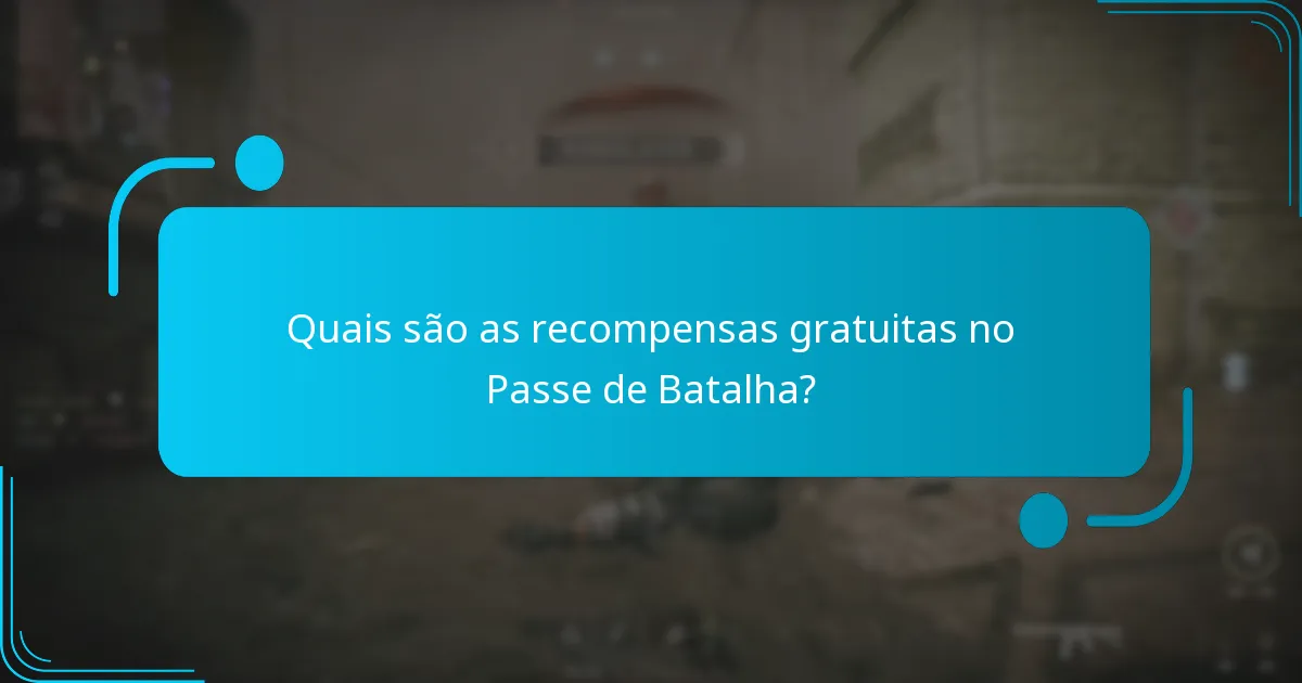 Quando as recompensas gratuitas ficam disponíveis durante a temporada do Passe de Batalha?